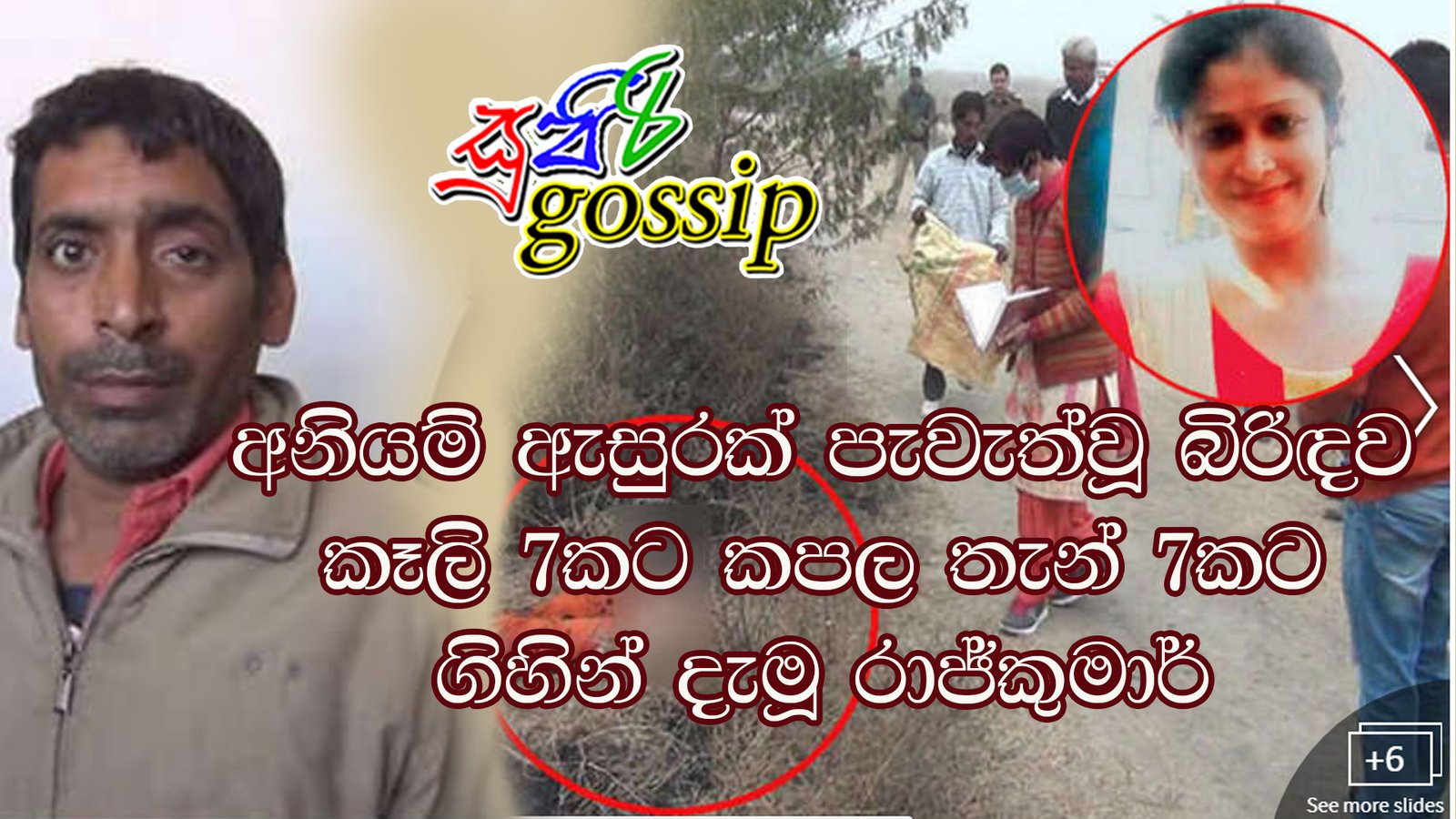 අනියම් ඇසුරක් පැවැත්වූ බිරිඳව කෑලි 7කට කපල තැන් 7කට ගිහින් දැමූ රාජ්කුමාර්