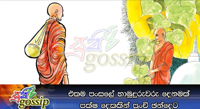 එකම පංසලේ හාමුදුරුවරු දෙනමක් පක්ෂ දෙකකින් පුංචි ඡන්දෙට