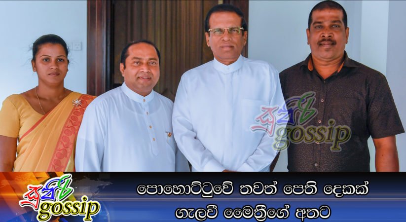 පොහොට්ටුවේ තවත් පෙති දෙකක් ගැලවී මෛත්‍රීගේ අතට