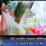 ඉදිරි දෙසතිය ඇතුලත ප්‍රමිතිගත ලන්ච් ශිට් හා ෂොපින් බෑග් වල මිල පහතට