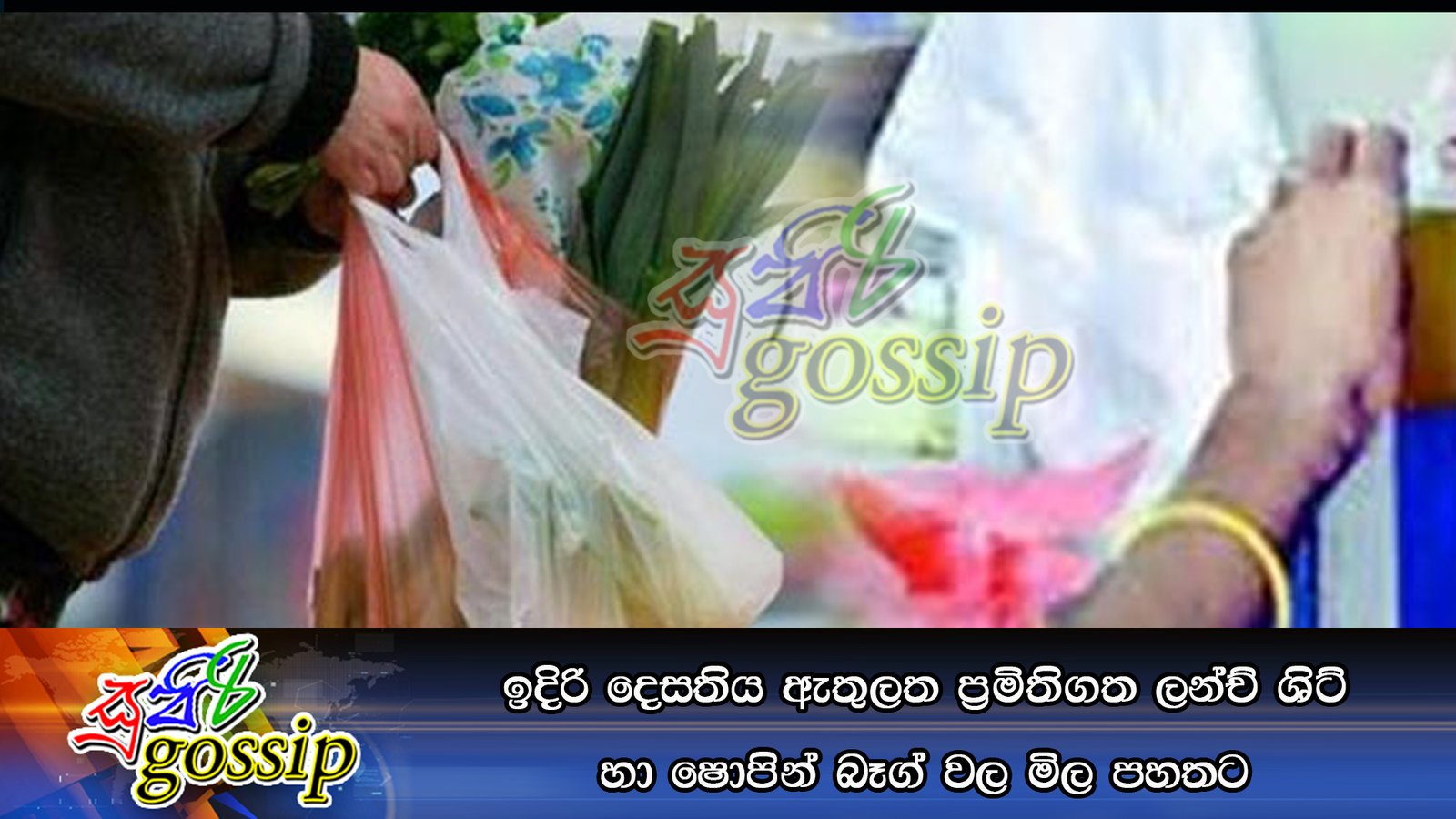 ඉදිරි දෙසතිය ඇතුලත ප්‍රමිතිගත ලන්ච් ශිට් හා ෂොපින් බෑග් වල මිල පහතට