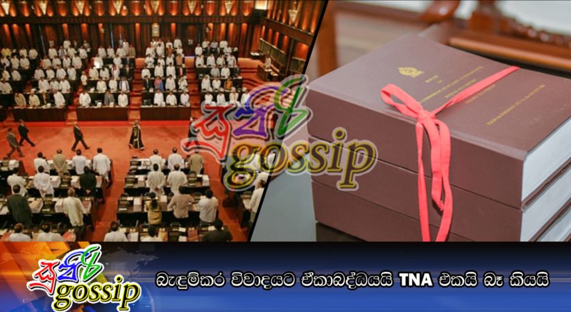 බැඳුම්කර විවාදයට ඒකාබද්ධයයි TNA එකයි බෑ කියයි