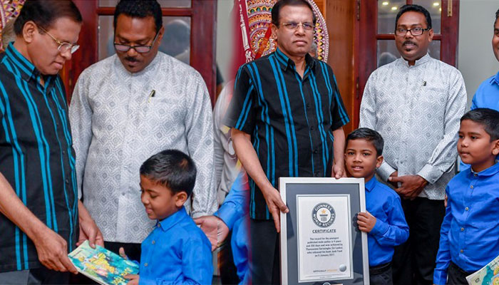 ලෝකයේ ලබාළම ලේඛකයා ලංකාවේ අපේ පුතෙක් , ගිනස් වාර්තා පොතේ නමත් ලියවිලා .!