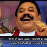 2020 දී කරූ නමට ජනපති වී මහින්ද විධායක අගමැති කිරීමේ මහා කුමන්ත්‍රනණය එළිවෙයි