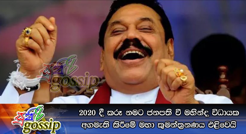 2020 දී කරූ නමට ජනපති වී මහින්ද විධායක අගමැති කිරීමේ මහා කුමන්ත්‍රනණය එළිවෙයි