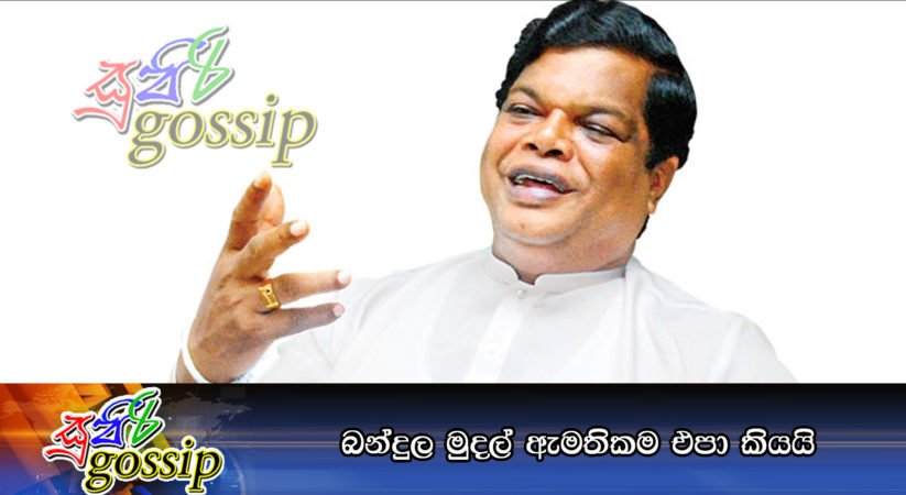 බන්දුල මුදල් ඇමතිකම එපා කියයි