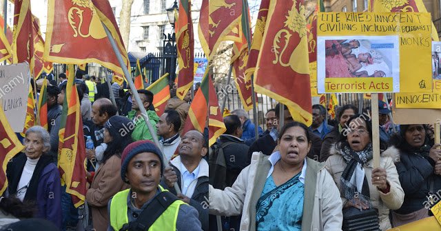 බ්‍රිතාන්‍යයේ කොටි  හිතවාදීන්ට එරෙහිව ශ්‍රී ලාංකිකයන් විථි බසී..!
