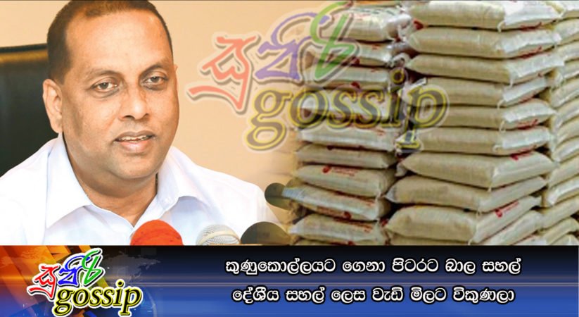 කුණුකොල්ලයට ගෙනා පිටරට බාල සහල් දේශීය සහල් ලෙස වැඩි මිලට විකුණලා