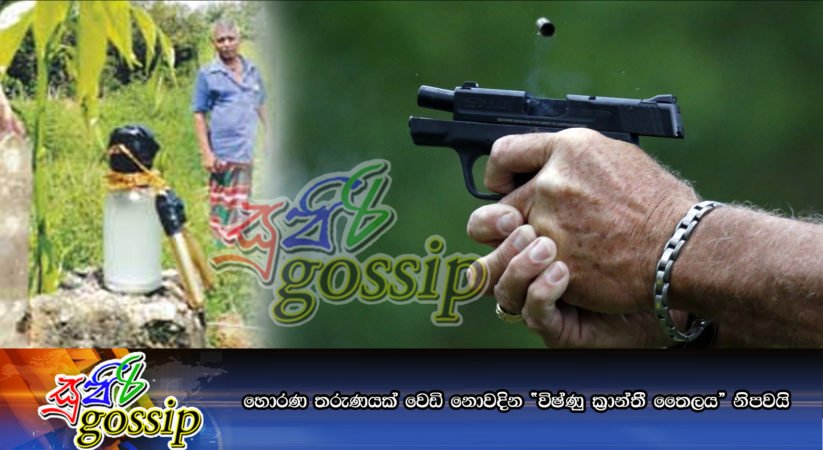 හොරණ තරුණයක් වෙඩි නොවදින “විෂ්ණු ක්‍රාන්තී තෛලය” නිපවයි
