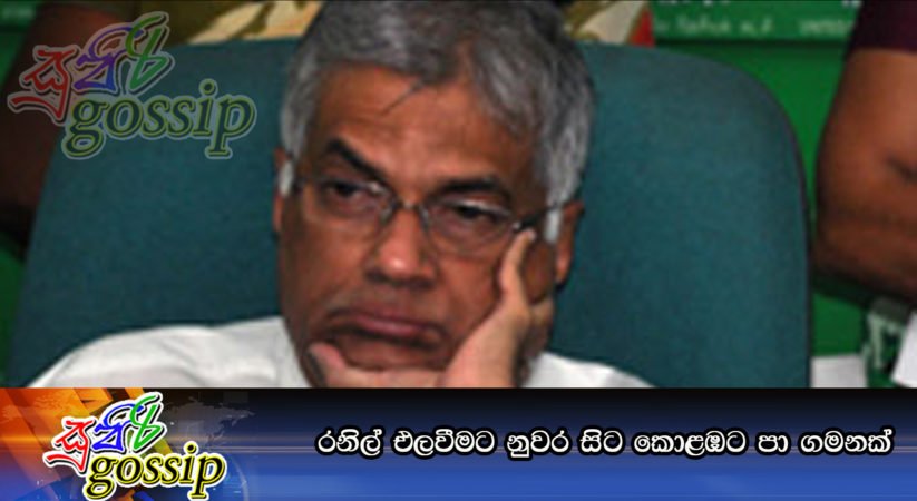 රනිල් එලවීමට නුවර සිට කොළඹට පා ගමනක්