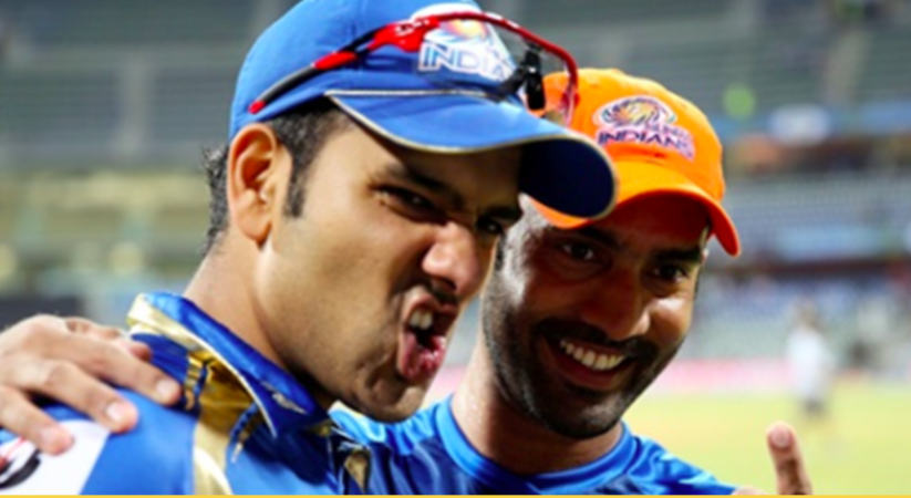අපිට සහය දැක්වු අපේ ශ්‍රි ලාංකිකයන්ට ස්තුතියි… නායක රෝහිත් සහ කාර්තික් කියපු අමුතු කතාව..
