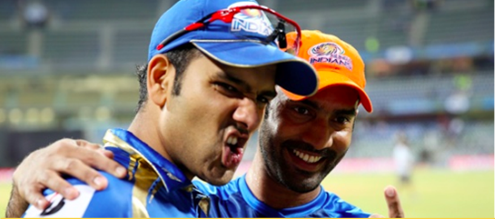 අපිට සහය දැක්වු අපේ ශ්‍රි ලාංකිකයන්ට ස්තුතියි… නායක රෝහිත් සහ කාර්තික් කියපු අමුතු කතාව..