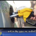 ඉන්ධන මිල සූත‍්‍රය අද කැබිනට් මණ්ඩලයට