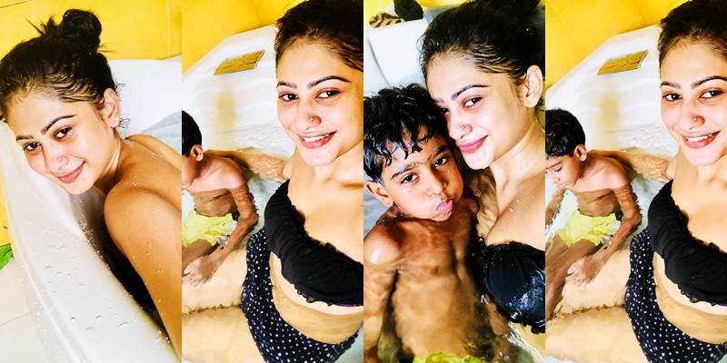 අැදුමේ කෙලවරකින් එලියට පැන්නේ මොකක්ද? Hot පියුමි නාන ගමන් ගත්ත ෆොටෝ එක මෙන්න…