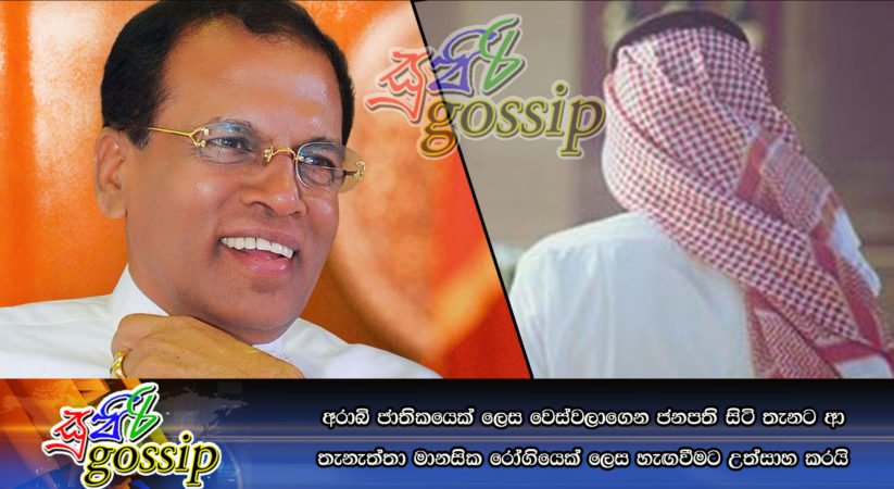 අරාබි ජාතිකයෙක් ලෙස වෙස්වලාගෙන ජනපති සිටි තැනට ආ තැනැත්තා මානසික රෝගියෙක් ලෙස හැඟවීමට උත්සාහ කරයි