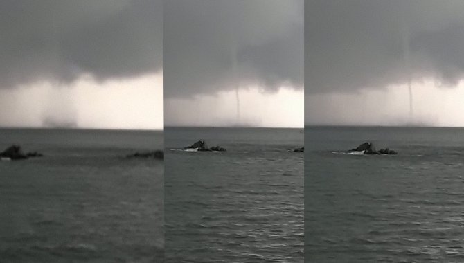 සමනල ක්‍රීඩාංගනය අවට ගාල්ල මුහුදේ හදිසියේම ටොනේඩෝ තත්වයක්.. යන්න එපා පැත්ත පළාතේ…