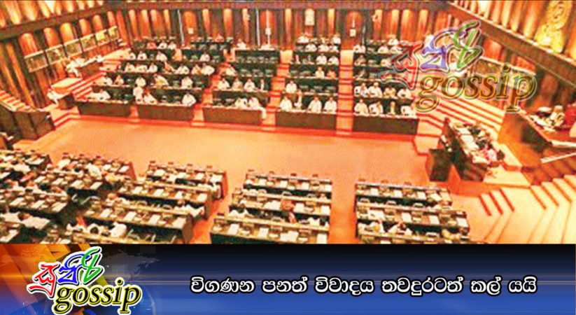 විගණන පනත් විවාදය තවදුරටත් කල් යයි