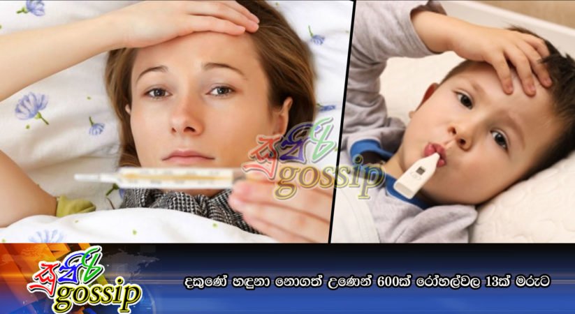 දකුණේ හඳුනා නොගත් උණෙන් 600ක් රෝහල්වල 13ක් මරුට