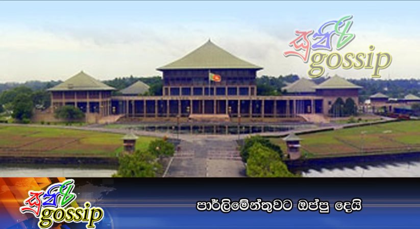 පාර්ලිමේන්තුවට ඔප්පු දෙයි