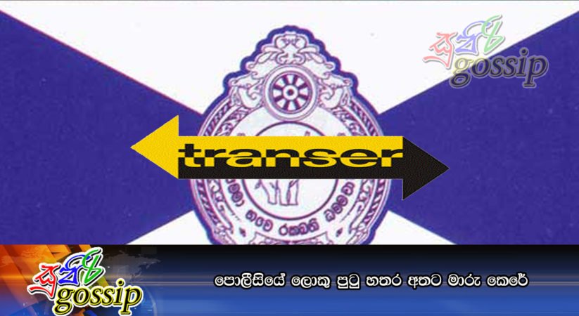 පොලීසියේ ලොකු පුටු හතර අතට මාරු කෙරේ