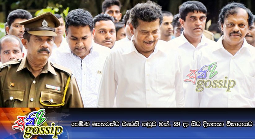 ගාමිණී සෙනරත්ට එරෙහි නඩුව ඔක්‌. 29 දා සිට දිනපතා විභාගයට