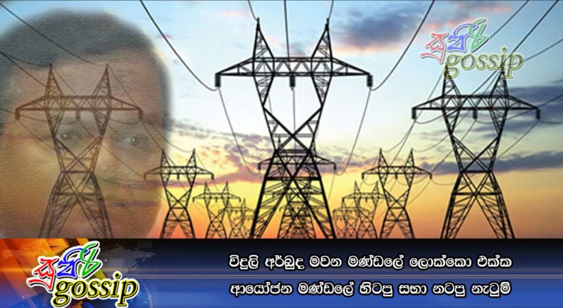 විදුලි අර්බුද මවන මණ්ඩලේ ලොක්කො එක්ක ආයෝජන මණ්ඩලේ හිටපු සභා නටපු නැටුම්