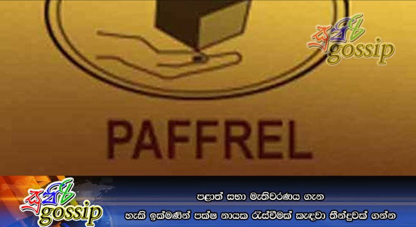 පළාත් සභා මැතිවරණය ගැන හැකි ඉක්මණින් පක්ෂ නායක රැස්වීමක් කැඳවා තීන්දුවක් ගන්න
