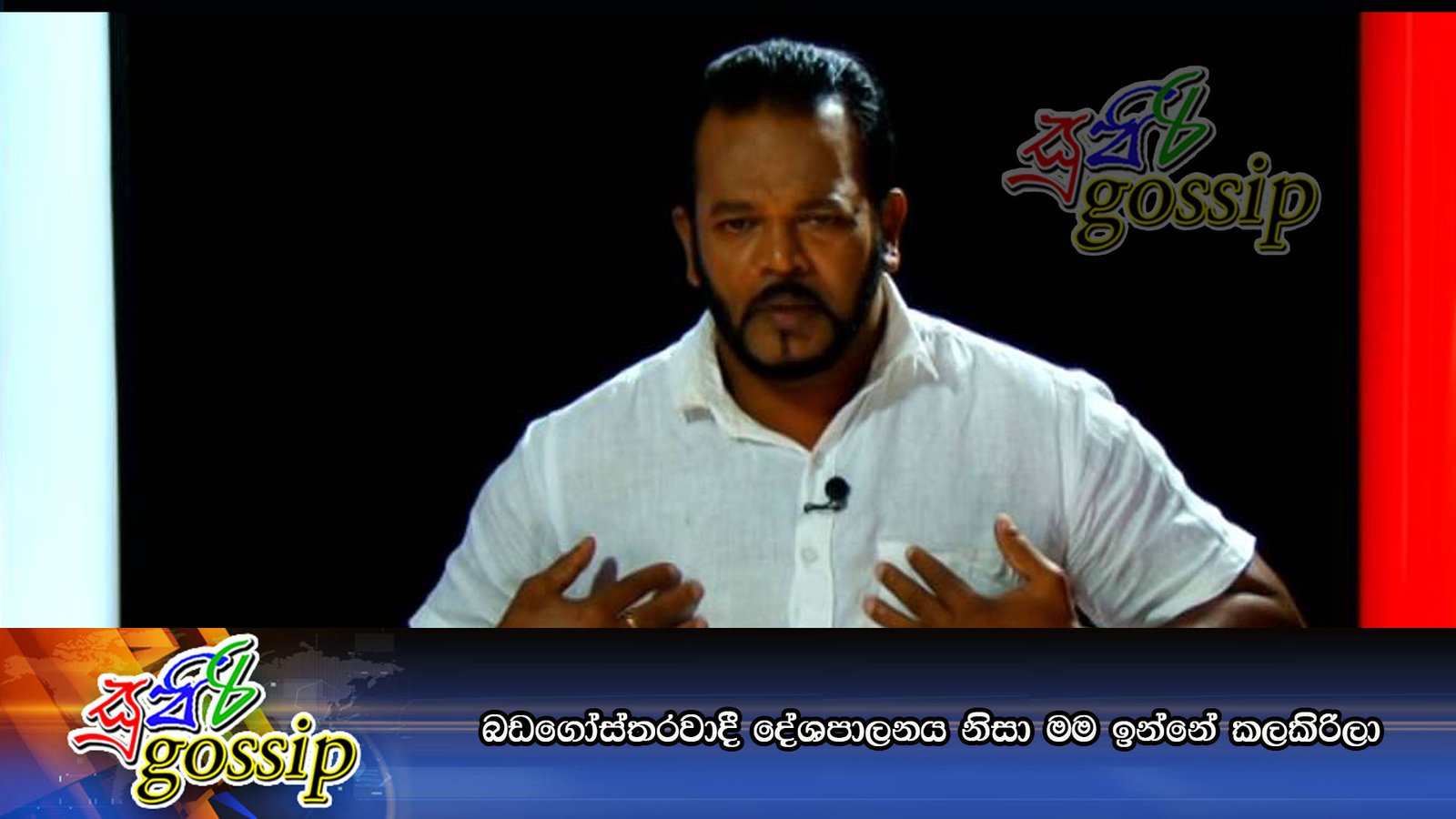 බඩගෝස්‌තරවාදී දේශපාලනය නිසා මම ඉන්නේ කලකිරිලා