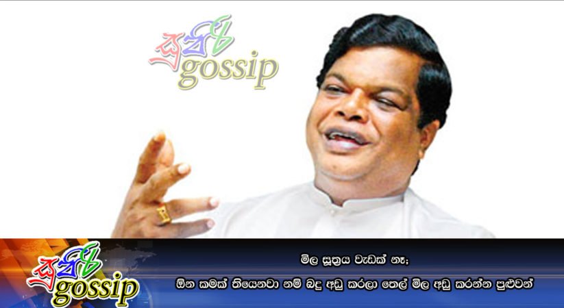 මිල සූත්රය වැඩක් නෑ; ඕන කමක් තියෙනවා නම් බදු අඩු කරලා තෙල් මිල අඩු කරන්න පුළුවන්