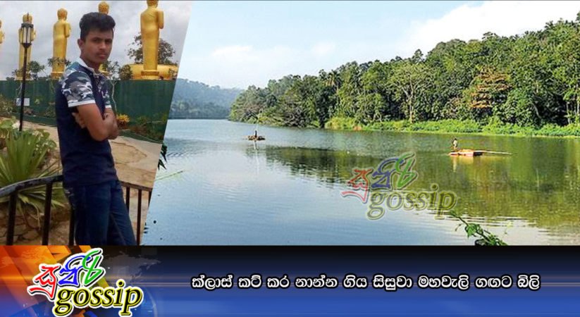 ක්ලාස් කට් කර නාන්න ගිය සිසුවා මහවැලි ගඟට බිලි