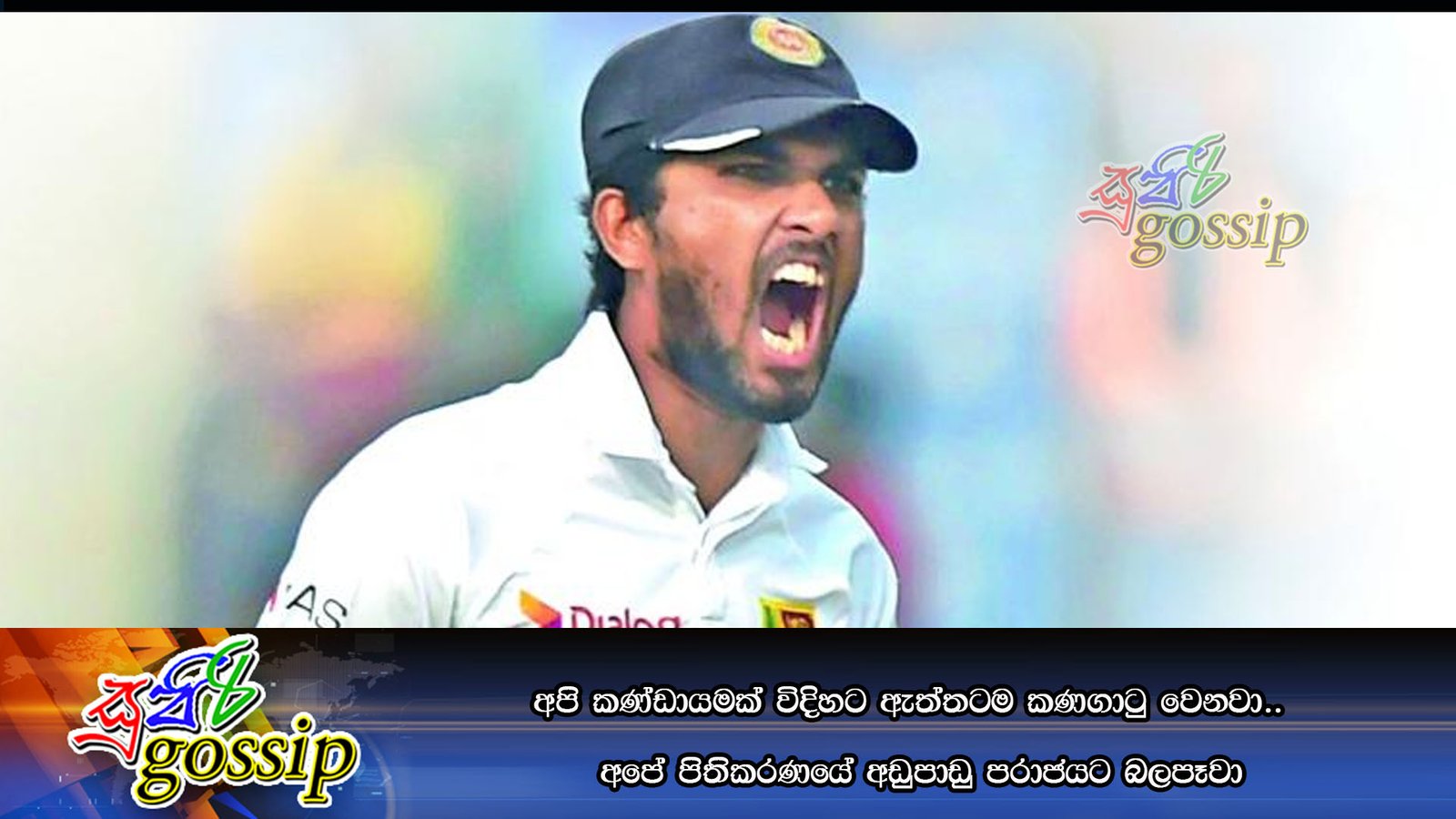 අපි කණ්ඩායමක් විදිහට ඇත්තටම කණගාටු වෙනවා..   අපේ පිතිකරණයේ අඩුපාඩු පරාජයට බලපෑවා