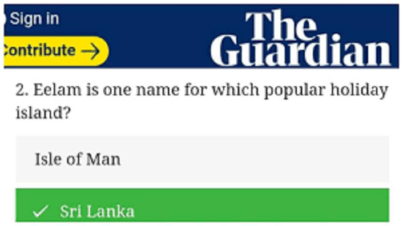 ශ්‍රී ලංකා රජයේ දැඩි ඉල්ලීම මැද ‘The Guardian ගාඩියන්’ ඊළම හකුලා ගනී
