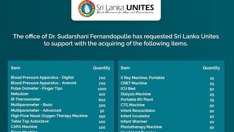 Sri Lanka Unites නමින් කල්ලියක් ‘කොවිඩ් ඇමතිනියගේ’ නම විකුණමින් සුපිරි ජාවාරමක !