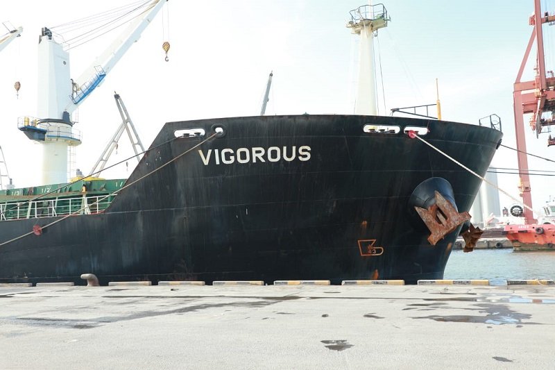 මහ කන්නයට අවශ්‍ය පළමු කාබනික පොටෑසියම් පොහොර නැව කොළඹ වරායට