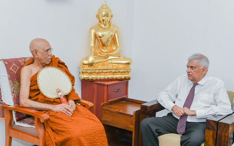 රාමඤ්ඤ මහා නිකායේ මහානායක හිමියෝ හමුවේ ජනපති හෙළි කළ දේ